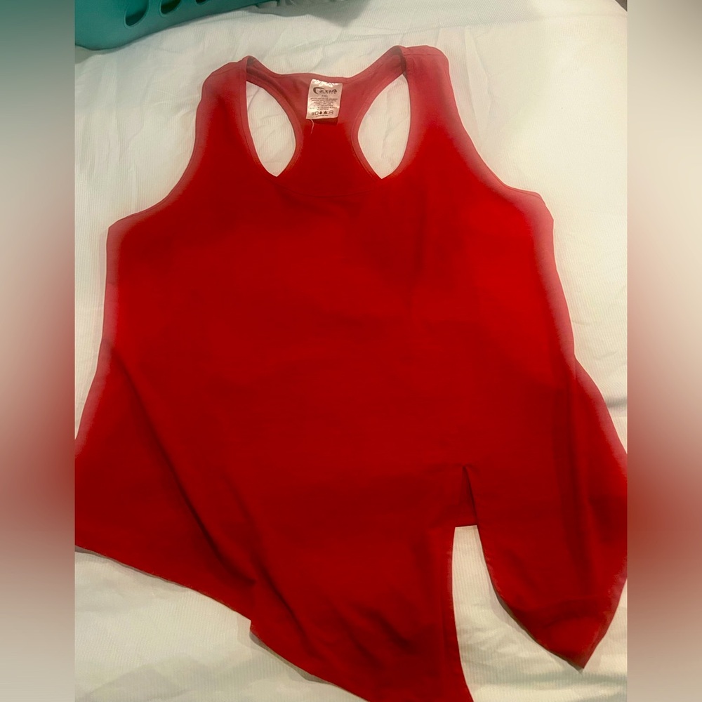 Zyia tank with tie on left hip